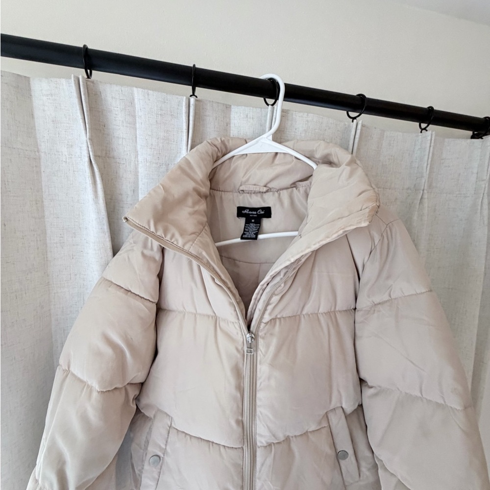 Avenue Light Beige Puffer Jacket - image 2